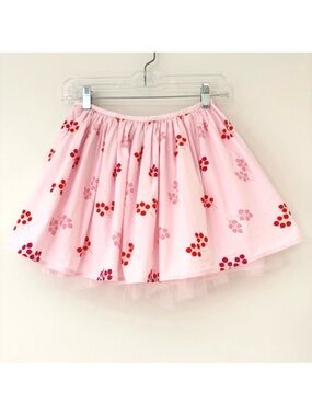Jacadi Paris Girls Pink Berry Skirt Tulle Underlayer, Size 10, EUC